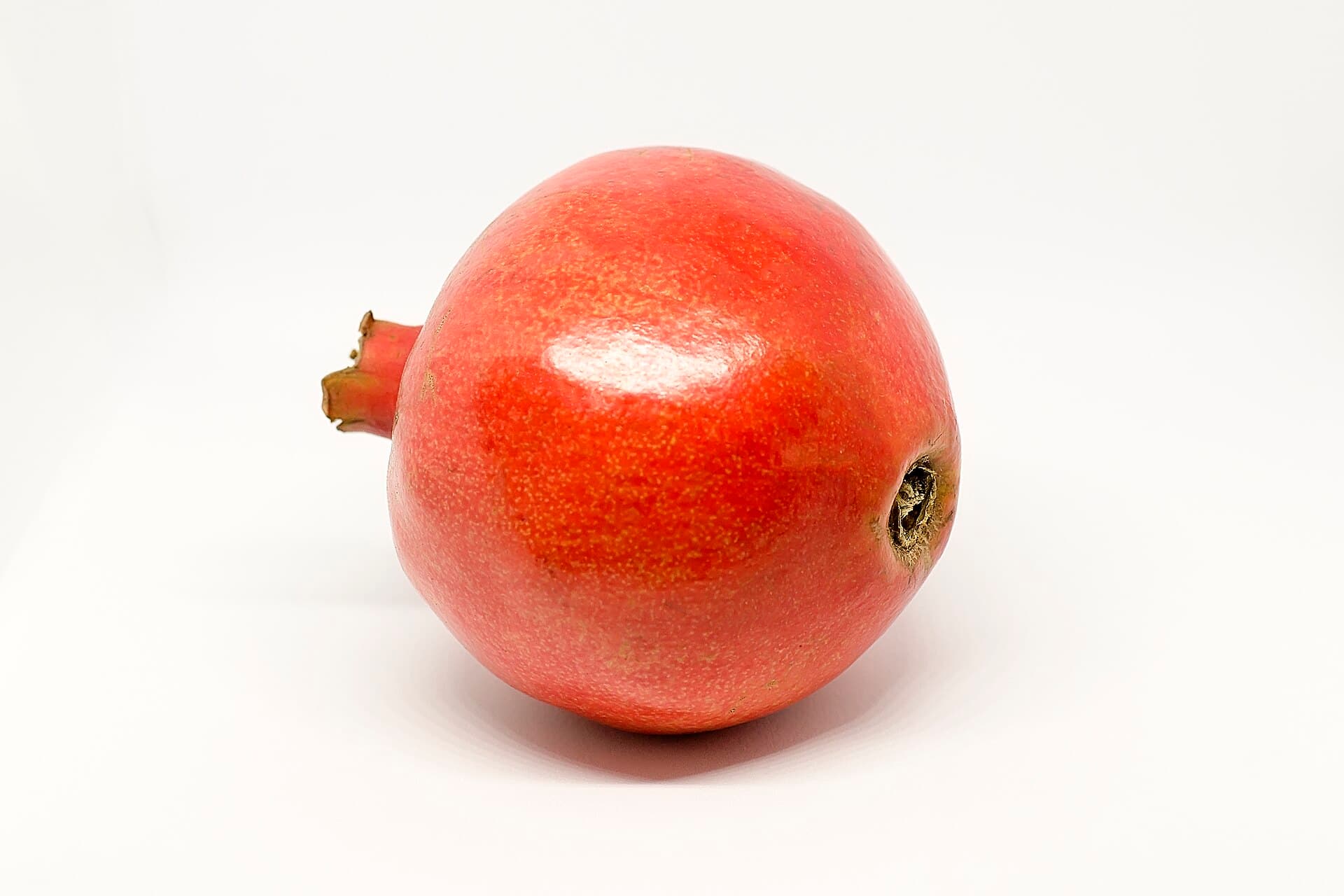 A single ripe pomegranate
